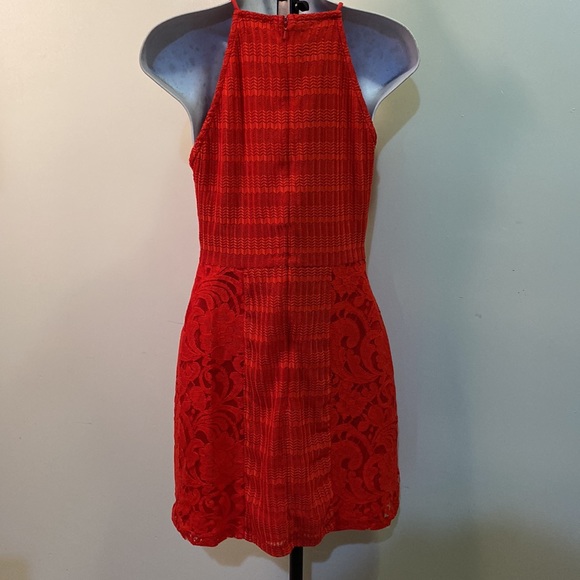 EUC Topshop Size US 6, EUR 38, UK 10, A-Line Red Dress - Picture 2 of 4